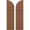 Ekena Millwork Americraft 4-Board (2 Batten) Wood Joined Board-n-Batten Shutters w/ Arch Top, ARW101BQ414X77BTH, PR ARW101BQ414X77BTH - alternate 1